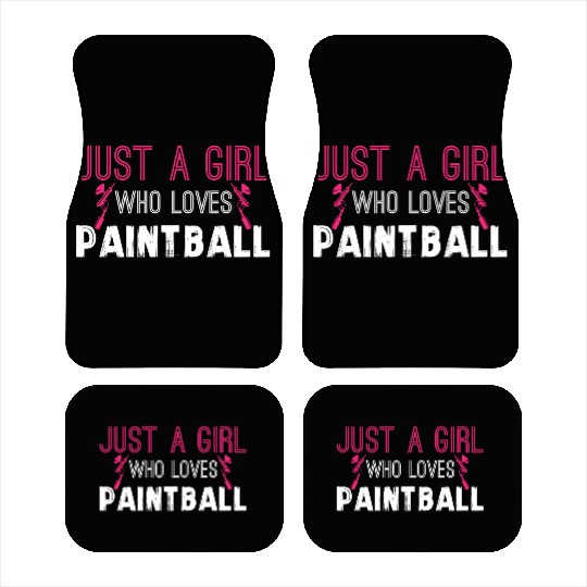 Paintball Girl Paintballer Airsoft Gear Camo Mask Car Mats
