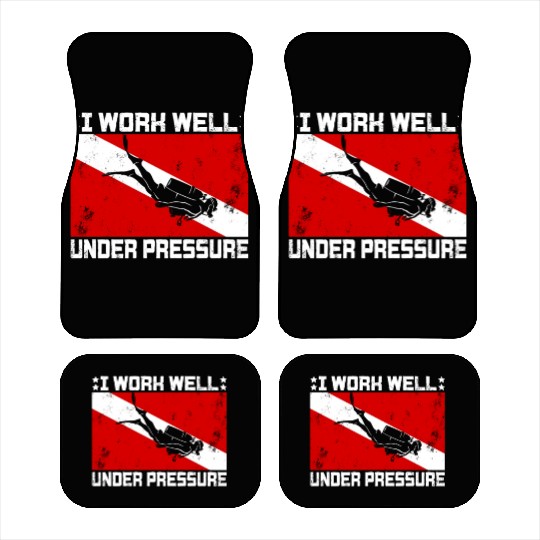 Dive Master Rescue Diver Scuba Diving Instructor Car Mats