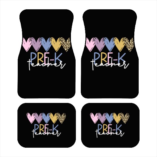 Pre-K Teacher Back To School Pre-K Teacher Car Mats