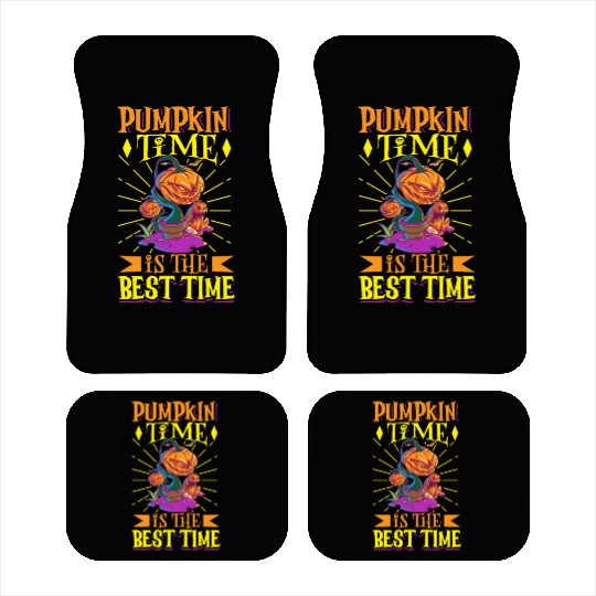Scary Pumpkin Halloween Costume Autumn Fall Gift Car Mats