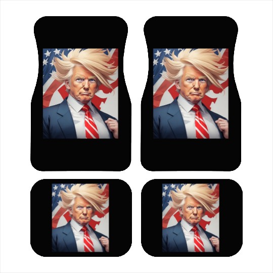 Political Trump 2024 American Flag Car Mats