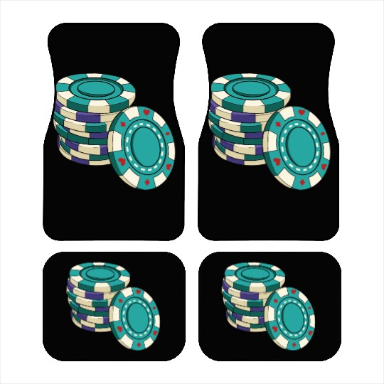 Poker Chips Poker Ace Texas Hold'em Car Mats