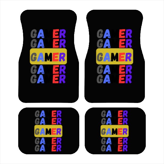Distressed Retro Gamer Car Mats