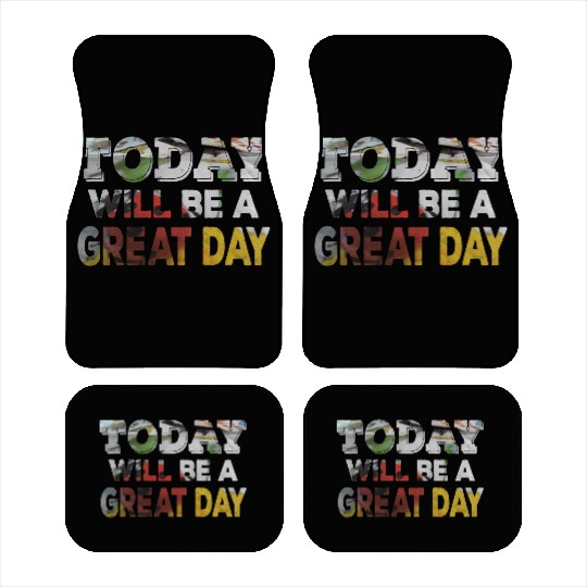 Today Will Be A Great Day Ladybug Inspirational Car Mats