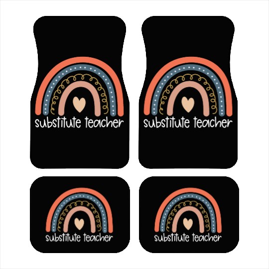 Substitute Teacher Back To School Sub Teacher Car Mats
