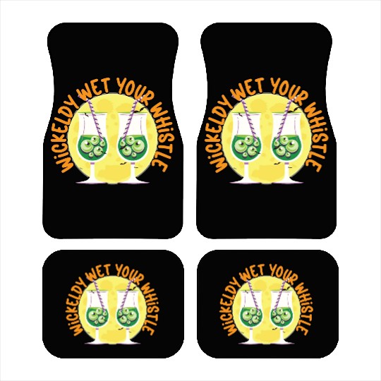 Wickedly Wet Your Whistle Bartender Halloween Car Mats