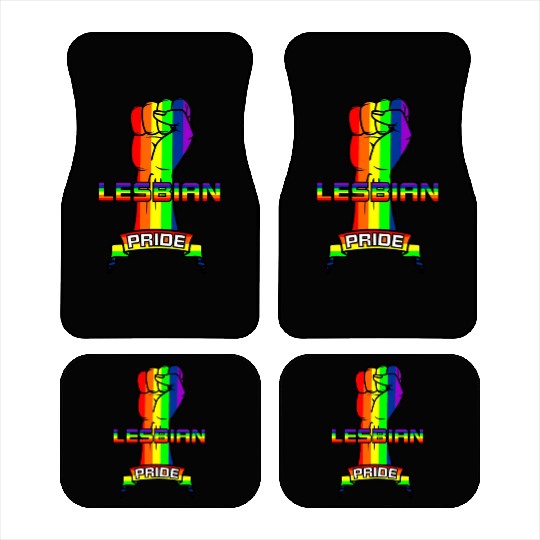 Rainbow lesbian pride Car Mats