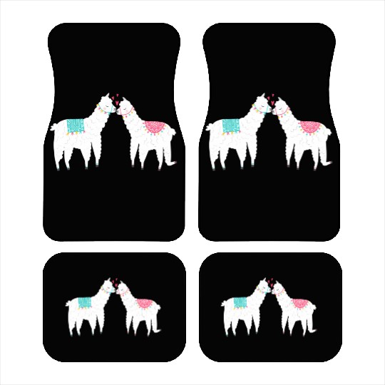 Llama Summer Wedding Anniversary Enet Car Mats