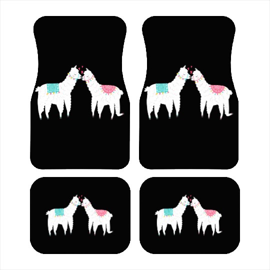 Llama Summer Wedding Anniversary Enet Car Mats