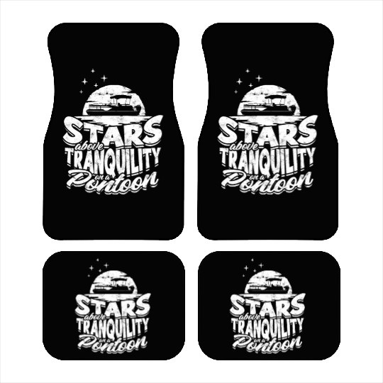 Stars above, tranquility on a pontoon - Pontoon Car Mats