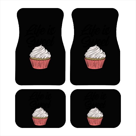 Life Is Sweet Cupcake Car Mats