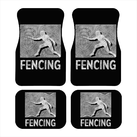 Fencing Sport Training En Garde Car Mats