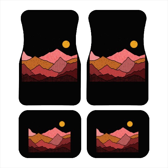Mountains Nature Adventure Outdoor Car Mats