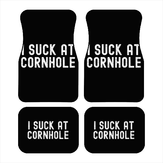 I Suck at Cornhole Car Mats