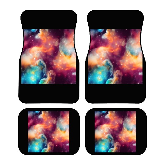 Galaxy nebula abstract design Car Mats