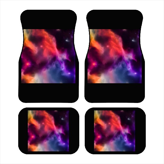 Galaxy nebula abstract design Car Mats