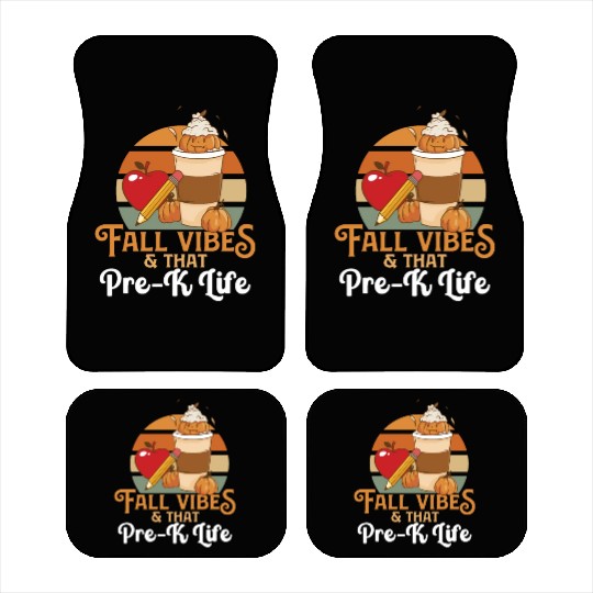 Fall Vibes That Pre-K Life Preschool Teacher Car Mats