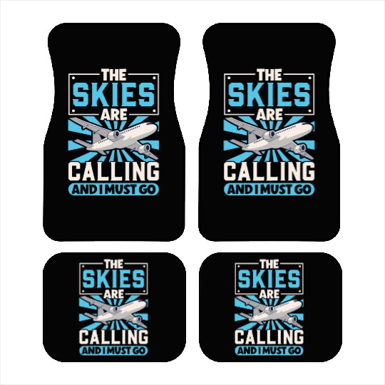 Pilot Aviation Airplane Airline Future Pilots Car Mats