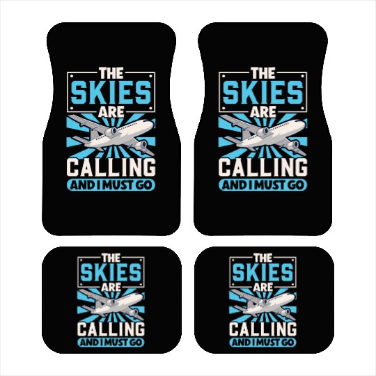 Pilot Aviation Airplane Airline Future Pilots Car Mats