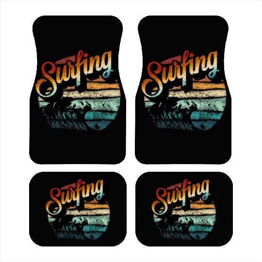 Summer Surfing Car Mats