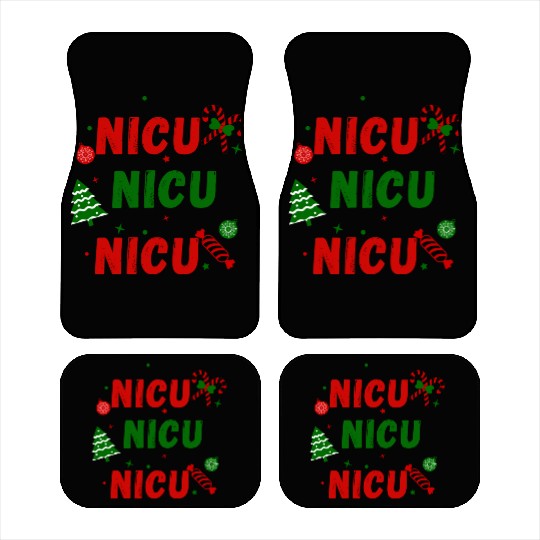 NICU Festive Christmas design Car Mats
