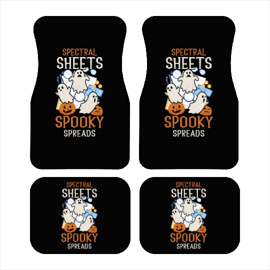 Spectral Sheets Spooky Spreads Scary Halloween Car Mats