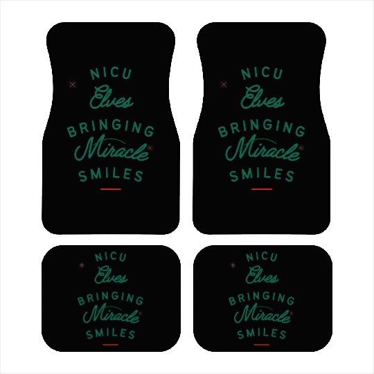 Cute NICU Christmas design Car Mats