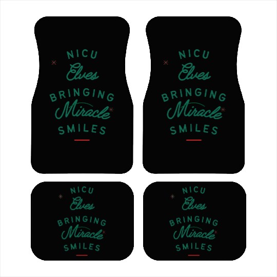 Cute NICU Christmas design Car Mats