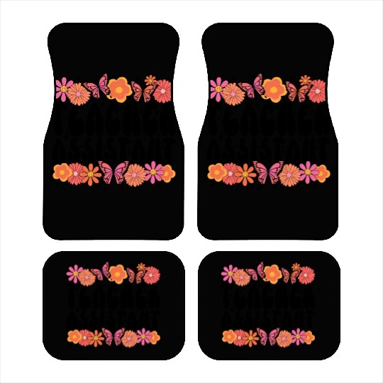 Floral Teacher Assistant Car Mats
