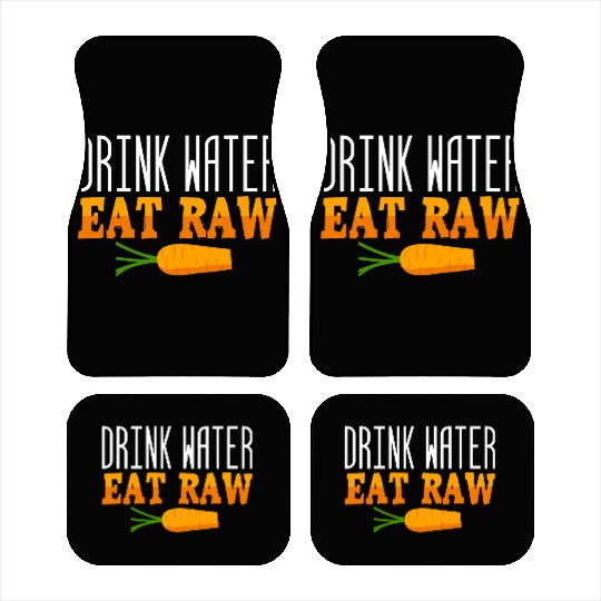 Raw Food Water Diet Green Gluten-Free Vegetables Car Mats