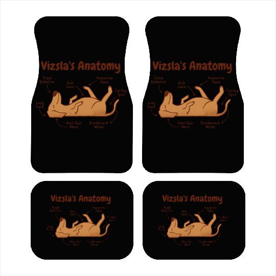 Vizsla dog animal funny anatomy Car Mats