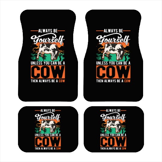 Cow Gift Farmer Cattle Breeder Cows Car Mats