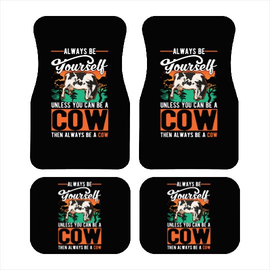 Cow Gift Farmer Cattle Breeder Cows Car Mats