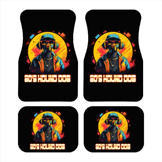 80s hip hop Hound Dog Car Mats