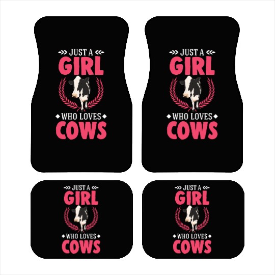 Cow Girl Cattle Cows Breeder Car Mats