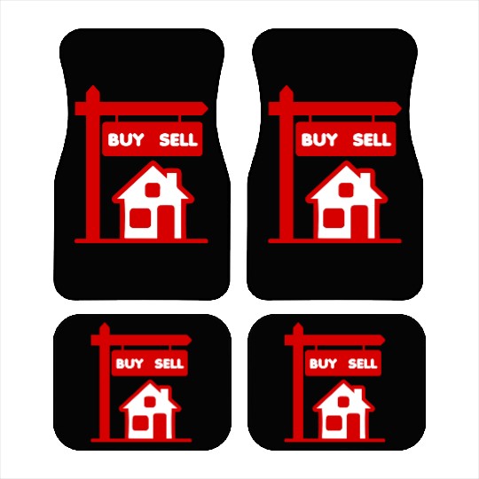 Buy sell red logo broker Car Mats