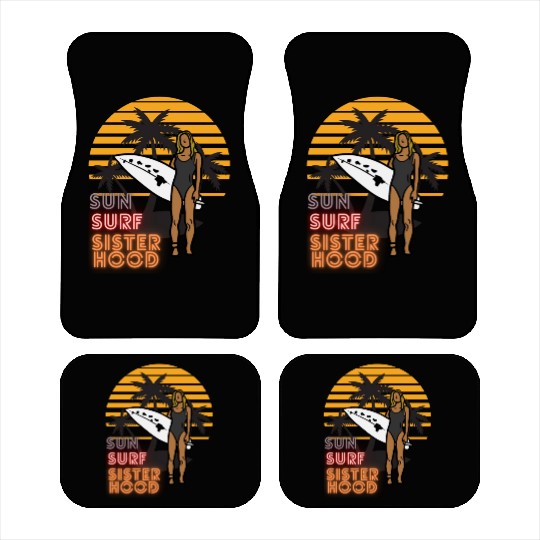 Sun, Surf, Sisterhood Car Mats