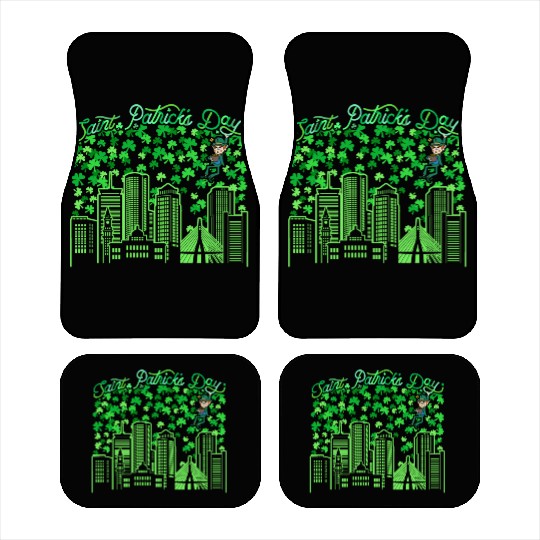 Saint Patrick's Day Boston Massachusetts Car Mats