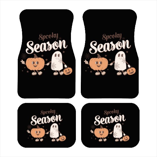 Spooky Season Ghost Pumpkin Friends Car Mats