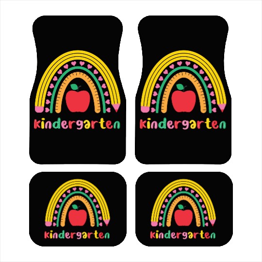 Kindergarten Rainbow Girls Kids Teacher Team Car Mats