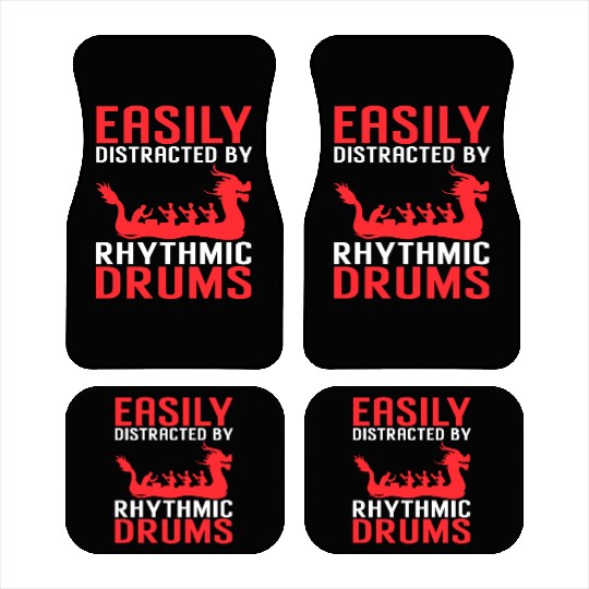 Funny Dragon Boat Racing Paddle Car Mats