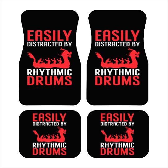 Funny Dragon Boat Racing Paddle Car Mats