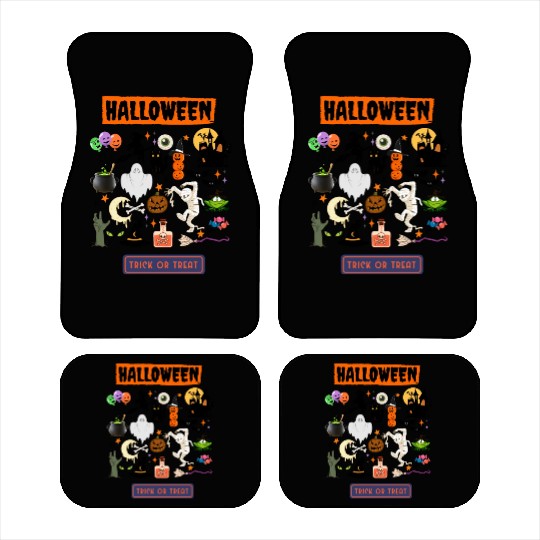 Halloween trick ot treat Car Mats