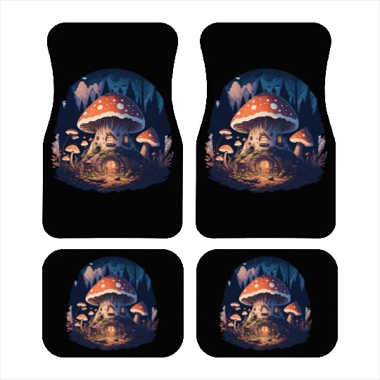 Mushroom house Car Mats