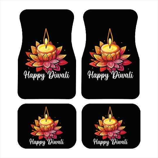 Happy Diwali Diwali Festival Indian Hindu Hinduism Car Mats