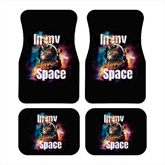 In my Mind Space Cat Astronaut Animal Pets Lover Car Mats