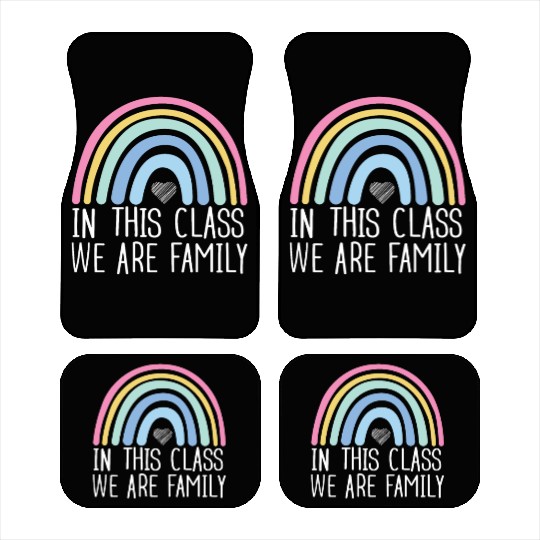 In This Class We Are Family Back To School Car Mats