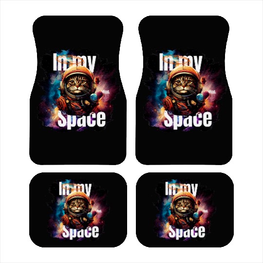 In my Mind Space Cat Astronaut Animal Pet Lover Car Mats