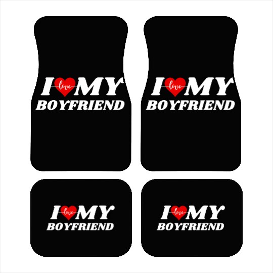 I LOVE MY BOYFRIEND Car Mats