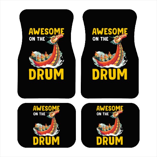 Funny Dragon Boat Racing Paddle Car Mats